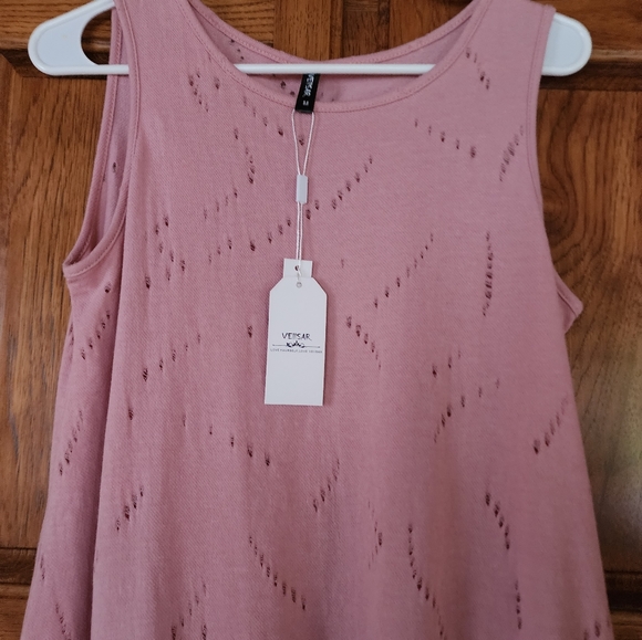 VEIISAR Blush Cotton Dress Size M NWT - Picture 6 of 8